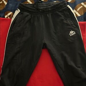 Kappa Black Track Pants